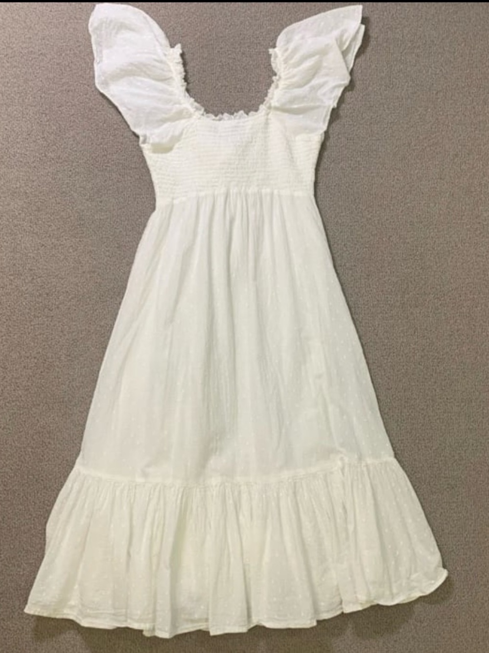 Gorgeous Cleobella Ashlyn Organic Cotton Puff Sleeve Midi Dress with Tie Front - Picture 7 of 15